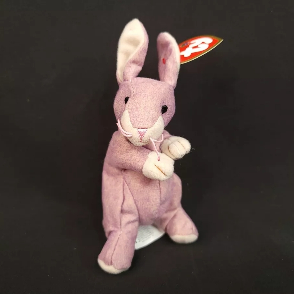 Springy the Lavender Bunny - TY Teenie Beanie  Baby